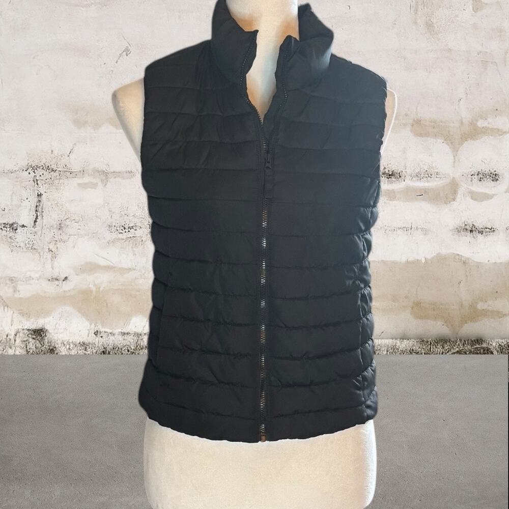 Old Navy Active Kids Black Puffer Vest Size XL (14/16) - Picture 2 of 6